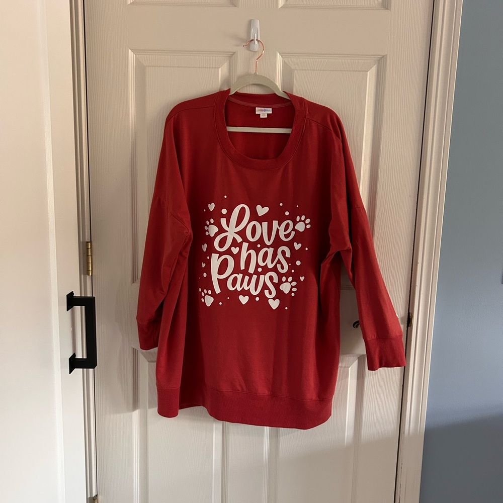 LuLaRoe “Hannah” Animal Collection Sweatshirt